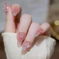 24pcs Uñas Postizas De Acrílico UV Gel Tamaño Oval Y Almendra Extensión De Uñas Cortas Sistemas De Tiras De Uñas Falsas - details 3