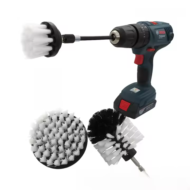 Set de 4 Cepillos de Limpieza de Pulverización Ideal para Cuero, Plástico, Muebles de Madera - 1