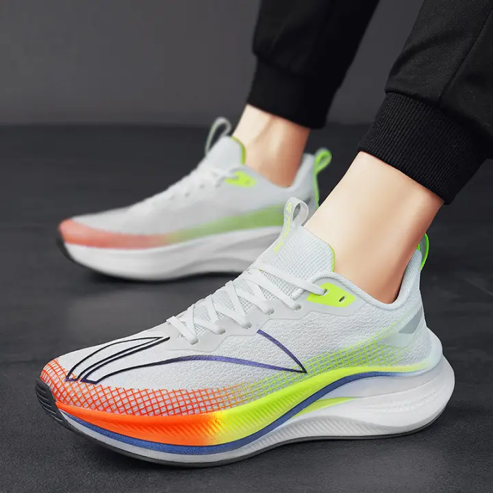 Zapatillas de running con placa de carbono |   Hombre y Mujer |   Transpirables y Ligeras |   Amortiguación Profesional |   Tallas 35-44 - 1