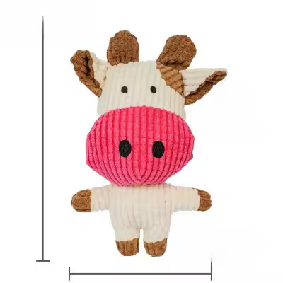 Juguete de Peluche de Bulldog Resistente a Mordiscos, Juguete de Sonido de Fruta - 1