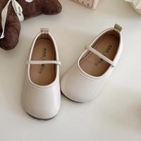 Zapatos de cuero para niñas, calzado de estilo coreano, suela suave, Color sólido, informal, versátil, elegante, Otoño, 2024 - details 8