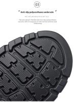 Sandalias de Paseo para Hombres en Verano Zapatos de Agua Antideslizantes con Punta Abierta y Correas Ajustables para Senderismo y Deportes de Playa - details 10