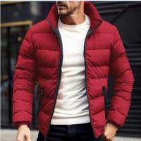 Men's Solid Color Cotton Jacket for Autumn and Winter, Fashionable, Simple and Atmospheric Men's Cotton Clothing - details 3