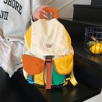 Bolsas para padres e hijos de 2 tamaños a juego de colores, mochila escolar con cordón multibolsillo de estilo coreano, mochila de nailon de gran capacidad para niños - details 8