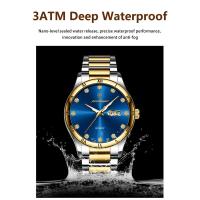 Reloj de Pulsera de Acero Inoxidable de Cuarzo Automático Función de Fecha Resistente al Agua - details 8