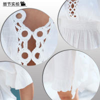 Vestido de Cubierta de Encaje de Látex DESIRECAT Traje de Baño de Verano con Cuello en V - details 3