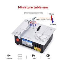 Mini Sierra de mesa para carpintería, sierra de banco eléctrica, modelo DIY, herramienta de corte para manualidades, sierras eléctricas de escritorio de 96W, enchufe europeo - details 2