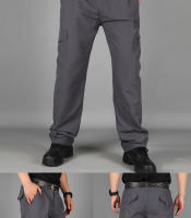 Pantalones De Ciudad Para Hombre Cargo Resistentes Al Agua Y Algodón Pantalones Casuales Multi-bolsillos Y Secado Rápido - details 19