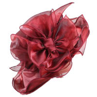Elegante Sombrero de Organza con Borla de Dobladillo Sombrero Derby Transpirable para Ocasiones Formales Regalo de Año Nuevo 2025 - details 2