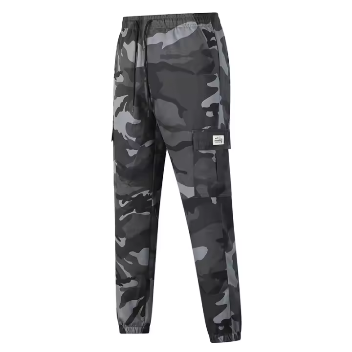 CHAIFENKO Pantalones Cargo de Camuflaje para Hombres Comodidad y Estilo en Primavera/Verano con Múltiples Bolsillos Moda Casual para Exteriores - 1