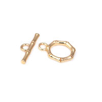 Pulsera de Tirantes Geométricos de Latón Dorado 18K Clasps para Hacer Joyería DIY - details 73