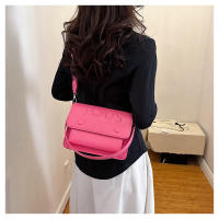 Bolso sencillo con estilo de oso español para mujer, bolso de hombro tipo bandolera versátil a la moda de seda color melocotón - details 40