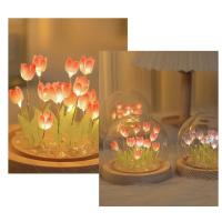 Lámpara de Noche de Tulipán Artificial Hecha a Mano DIY Decoración de Dormitorio LED - details 6