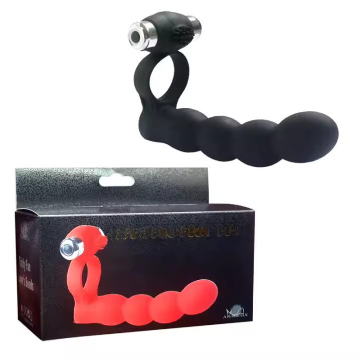 Bola deslizante de conejo de doble orificio con vibración de 7 frecuencias, anillo de bloqueo retardado para compartir en pareja, hombre y mujer - 1