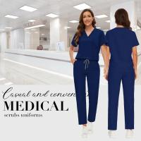 Uniforme de hospital suave, lavable y antiarrugas, conjunto de exfoliante veterinario para mascotas, conjuntos de exfoliantes médicos para mujeres, accesorios médicos para mujeres - details 10
