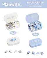 Herramienta de encuadernación Mini grapadora, perforadora de agujeros, juego de máquina de cinta Ins, caja de herramientas de álbum de recortes multifunción coreana, suministros para estudiantes, 3 piezas - details 3