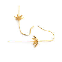 Ganchos de Pendientes de Estrella de Bronce de Alta Calidad Diy Joyería Hazte Tú Samex 18K Oro Color Brass Accesorios de Collar y Pendientes para Mujeres - details 46