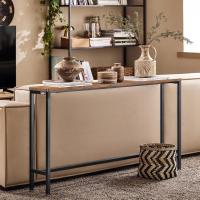 Mesa de Entrada Recibidor Mesa de Consola MDF y Hierro 120 x 80 x 20 cm FSB19-XL-N ES - details 4