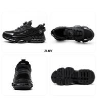 Zapatos de seguridad con botón giratorio para hombre, zapatillas con punta de acero, botas de seguridad para el trabajo a prueba de perforaciones, zapatos deportivos de trabajo con cojín de aire, botas antigolpes - details 14