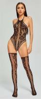 Nueva ropa interior sexy con entrepierna abierta para mujer, cuerpo de calcetín de malla elástica, ropa interior erótica, ropa - details 1
