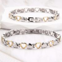 Pulsera magnética de acero inoxidable para mujer, brazalete con superimán, elegante, ajustable, regalo de joyería - details 1