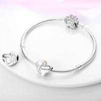 Abalorios de plata 100% auténtica con huellas de pata, joyería fina de cumpleaños para mujer, pulsera de 3mm, regalo con piedra de circón principal - details 21