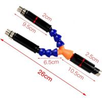 Accesorio de la máquina sexual para la extensión de la longitud del consolador 3XLR Vibrador flexible con soporte Dildos para el dispositivo de la máquina sexual de empuje (pole) - details 3