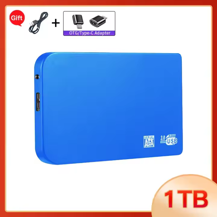 Disco duro externo para ordenador portátil, unidad de estado sólido de 1TB, SSD, USB 3,0, almacenamiento masivo de alta velocidad - 1