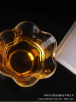 Taza de vino pequeña, resistente al calor, sencilla y transparente, taza de té de vidrio con alto contenido de borosilicato - details 0