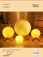 Venta caliente luz de luna atmósfera romántica decoración de la habitación luz suave cálida acompañar la lámpara de noche regalo de cumpleaños pila de botón - details 4