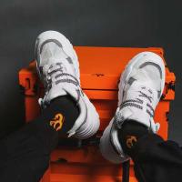 Zapatos deportivos reflectantes de alta calidad para hombre, con cómodo forro de malla y cordones, para verano, primavera y otoño - details 6