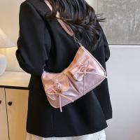Bolso cruzado con lazo de estilo coreano, bolso de hombro plisado Y2k de Color sólido, bolso de compras con correa de cordón, bolso de Dumpling de Pu, Dairy - details 3