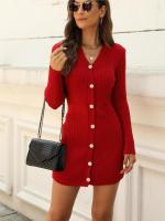 Elegante Vestido Corto de Crochet para Mujer Cuello en V, Estilo Vintage, Moda de Alta Calidad - details 15