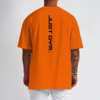 Oversized T shirts Mens Dropped Shoulder Half Sleeve Tops Tees Summer New Fashion Loose Sports T-shirt Men Mesh Fitness Tshirt - details 8