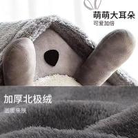 Cama suave para gato y perro, casa de invierno para dormir profundamente, cojín extraíble, tienda cerrada para mascotas, suministros para cachorros - details 9