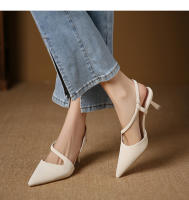 Sandalias huecas de aguja de nuevo estilo, zapatos de mujer de moda con una sola tira - details 8