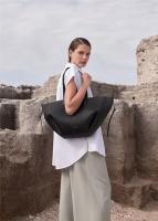 Bolso de mano de color sólido para mujeres, material de cuero de vaca, bolso de axila, moda - details 19