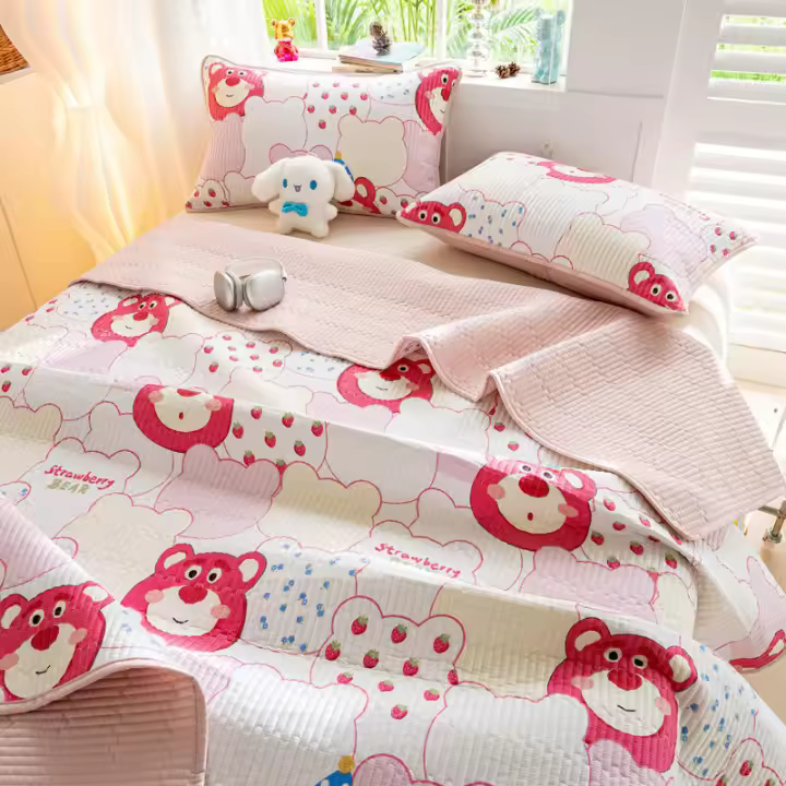 Juego de Cama de Algodón Puro para Niños Sábana de Tatami de Temporada Completa - 1