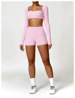 Pantalones Cortos de Cintura Alta de Yoga Ouwu Anti-Esqüí, Ideal para Ciclismo, Correr, Entrenamiento Intenso, Gimnasio Ropa Deportiva para Mujeres - details 31