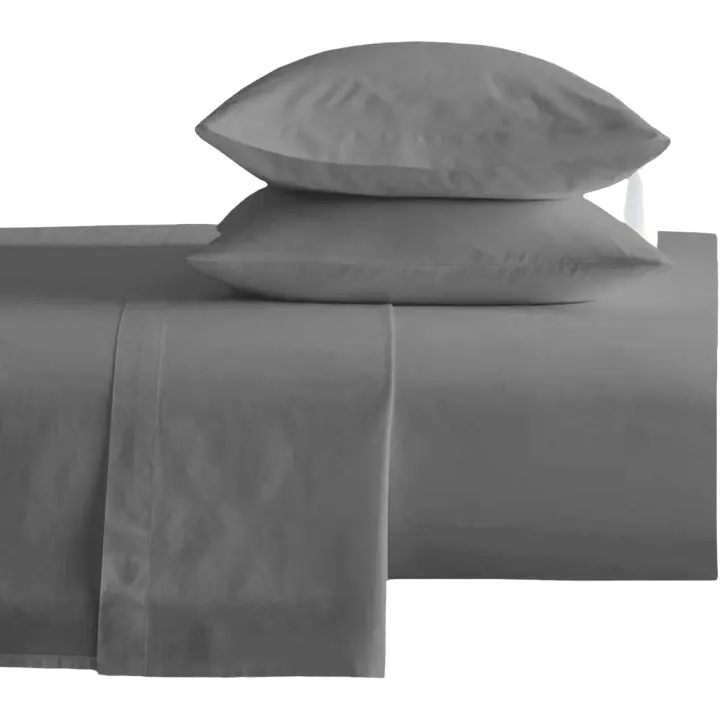 Juego de Sábanas Lisas 100% Poliéster, Tejido Suave y Compatible con Todas Las Camas y Estaciones - 1