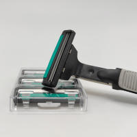 Maquinilla de afeitar de seguridad para hombres y mujeres, mango largo, doble capa, regalo para padre, marido, novio - details 1