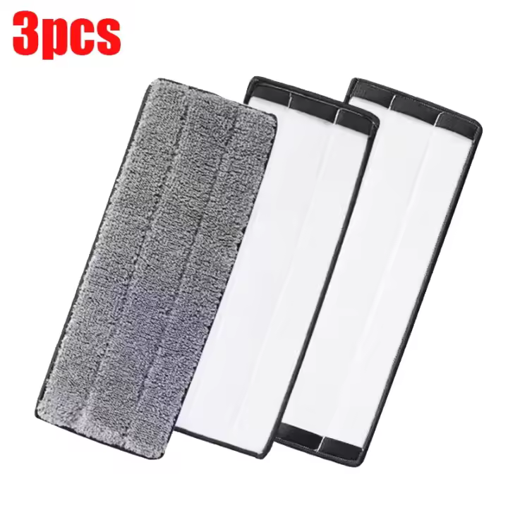 Mopa de Microfibra Práctica de Reemplazo 3Pcs Pad de Limpieza Lavable para el Hogar - 1