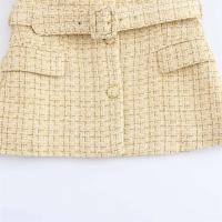 Nueva Moda Otoñal Zach Ailsa Chaleco Sin Mangas y Chaleco de Cinturón Redondo Pequeño - details 8