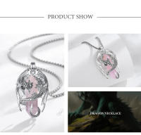 Eudora-collar prismático de cuarzo rosa Hexagonal para hombre y mujer, colgante de cuarzo rosa, piedra curativa Punk, regalo de joyería - details 5