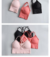 Chaleco Deportivo sin Costuras Cruzado de Espalda Elástico de Nylon Ideal para Yoga y Estiramiento - details 5