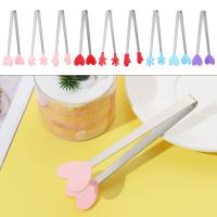 Mini pinzas de acero inoxidable para aperitivos, manijas antideslizantes para barbacoa, pan, cubitos de hielo, accesorios de cocina, 1 piezas - details 3