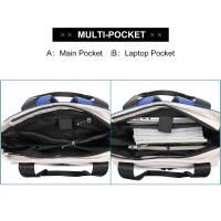 Mochila impermeable para hombre y mujer, bolsa de viaje con almohadilla de 15,6 pulgadas, impermeable, para ordenador portátil, color blanco, negro, azul, USB, plegable, escolar, Hik - details 15