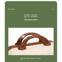 Maleta con cremallera de calabaza14Maleta de almacenamiento de maquillaje de Color sólido pulgadas - details 5