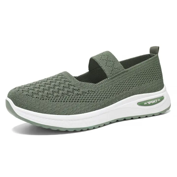 Zapatos de verano sin cordones para mujer, zapatillas deportivas informales y cómodas - 1