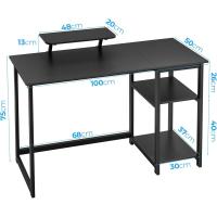 Escritorio de Computadora con Estantes Reversibles Mesa de Oficina para Ahorro de Espacio - details 65